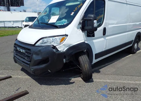 2024 Ram Promaster 2500 Tradesman High Roof 159 Wb W/Pass Seat from USA, damaged, VIN 3C6LRVDG2RE138299